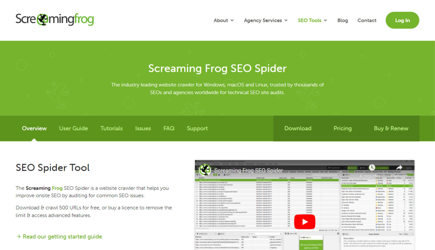 Screaming Frog SEO Spider